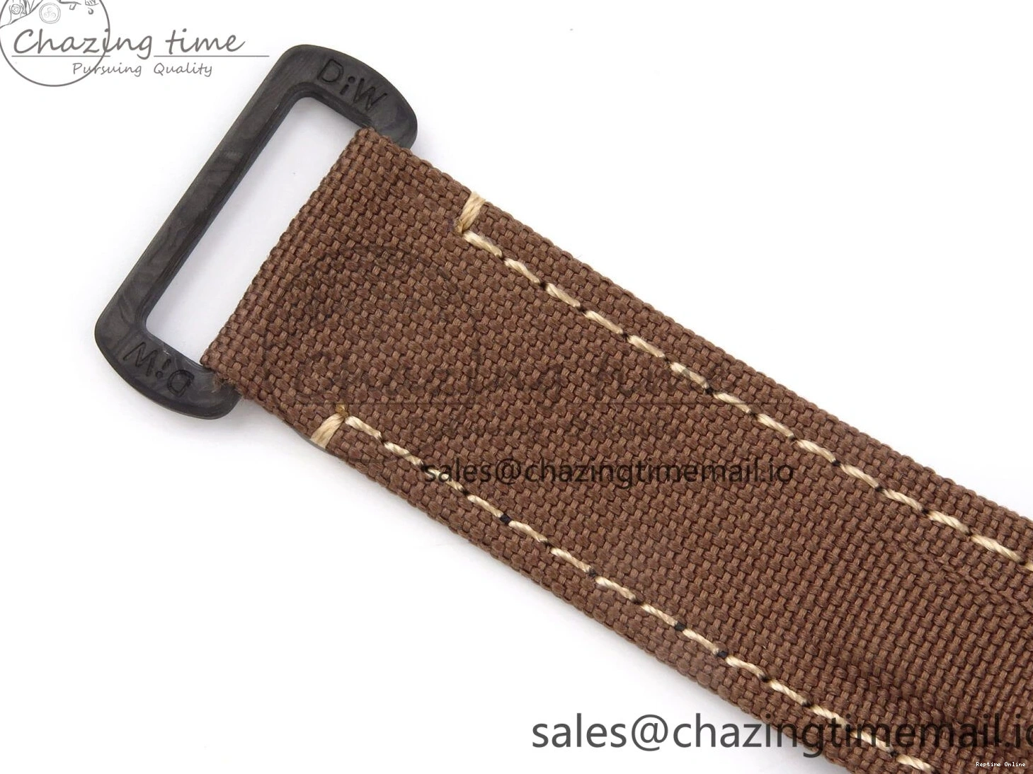 0120 Refined Daytona DIW “DESERT EAGLE”  White Carbon DIWF 1:1 Best Edition Cream Brown Dial on Brown Nylon Strap SH 1074